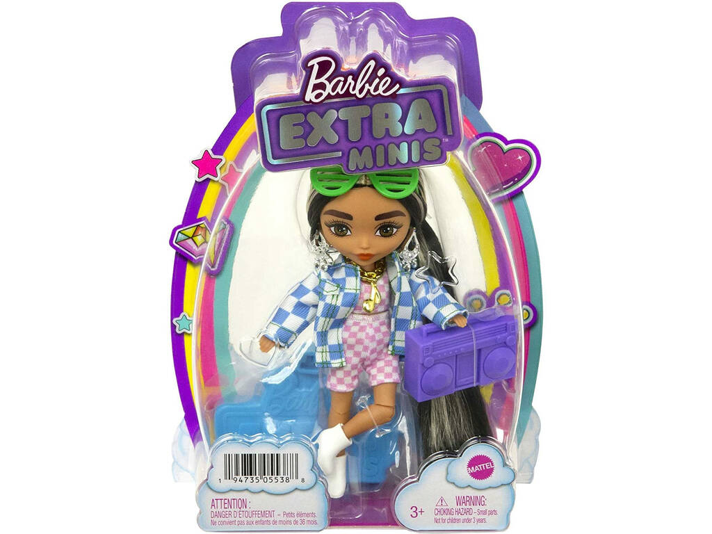 Barbie Extra Mini Karierte Jacke Mattel HGP64