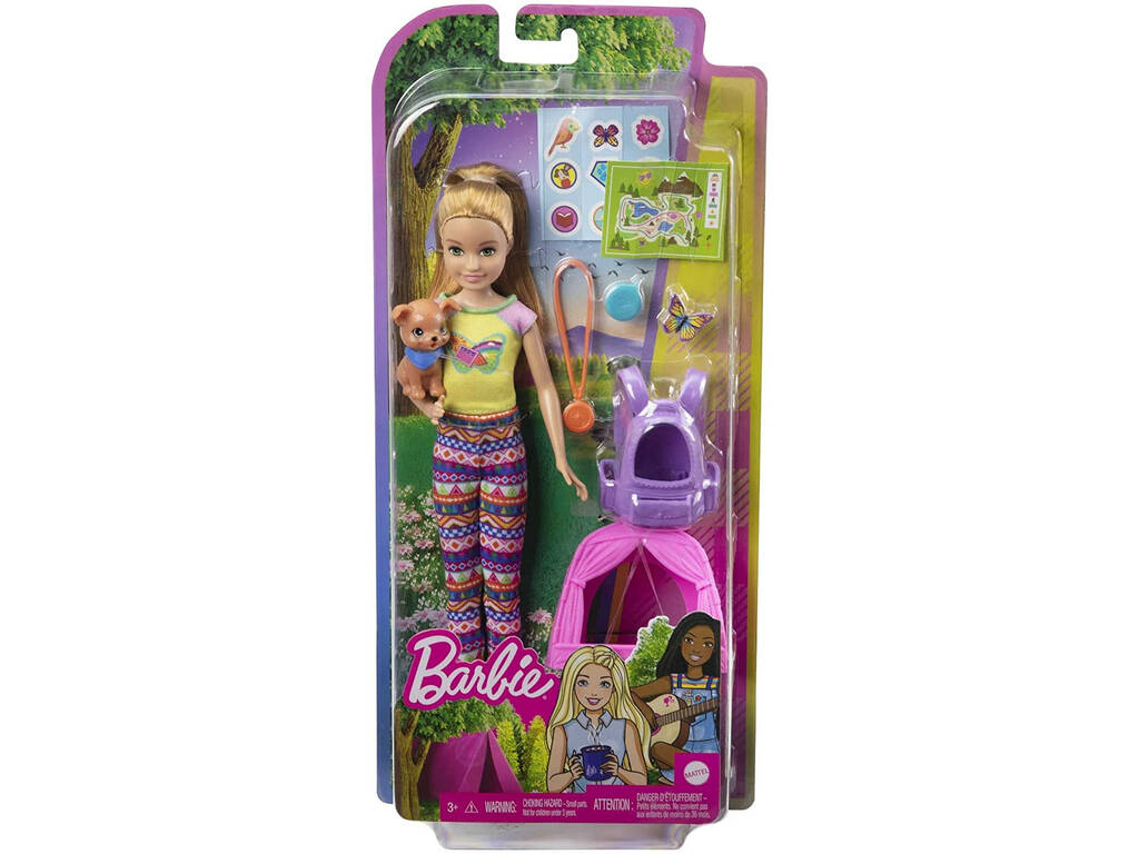 Barbie ¡Vamos de Camping! Skipper y Mascotas Mattel HDF70