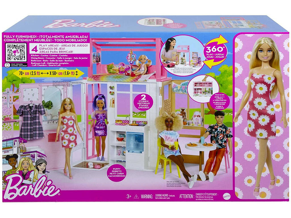 Casinha Infantil Barbie Fábrica de Brinquedos 89609 - Juguetilandia