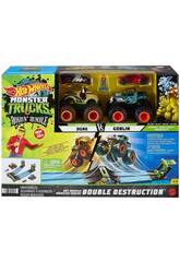 Hot Wheels Monster Trucks Roarin' Rumble Double Destuction Mattel HCJ77