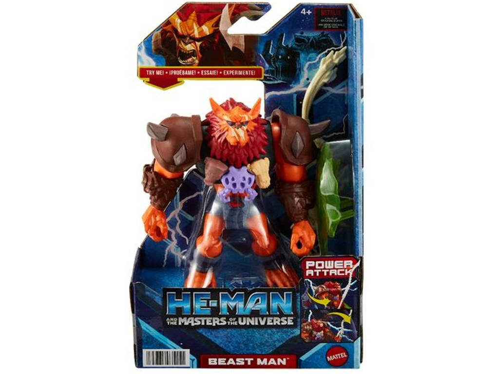 Masters Del Universo Figura Beast Man Deluxe Mattel HDY36