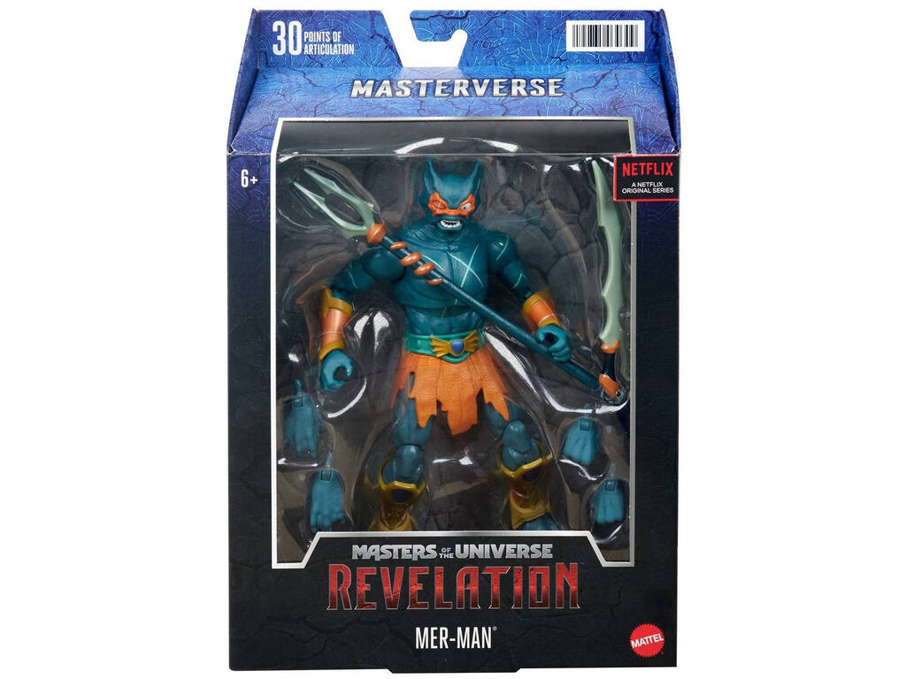 Masters Of The Universe Revelation Figur Mer-Man Mattel HDR43