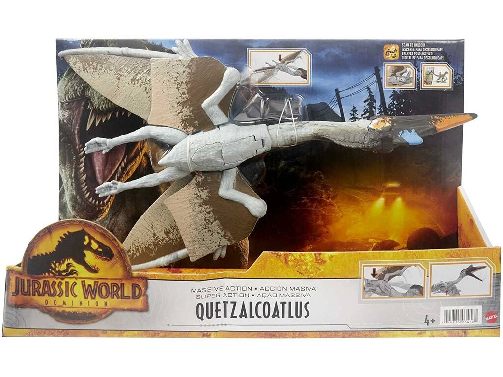 Jurassic World Dominion Quetzalcoatlus Ação Colossal Mattel HDX48
