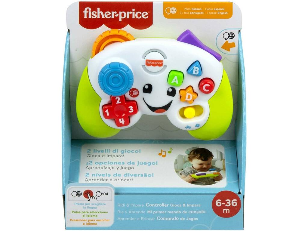 Fisher Price Ri e Aprende Meu Primeiro Controlo de Consola Mattel HHX11