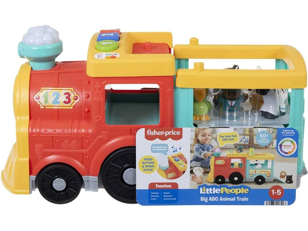 Fisher Price Little People Grand Train d'Animaux Abc Mattel HHH20