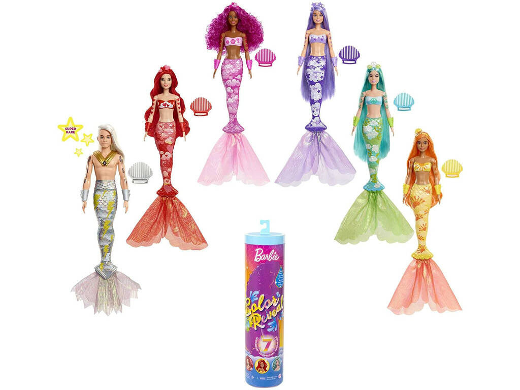 Barbie Color Reveal Seréia Surpresa Mattel HCC46