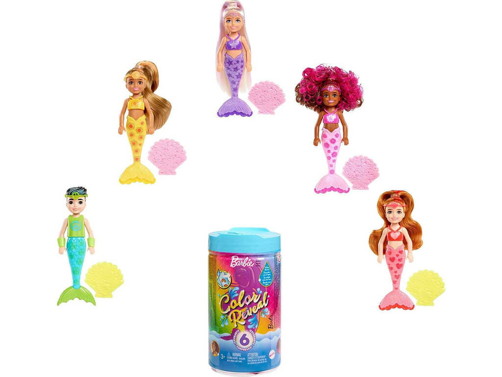 Barbie Chelsea Color Reveal Sirena Mattel HDN75