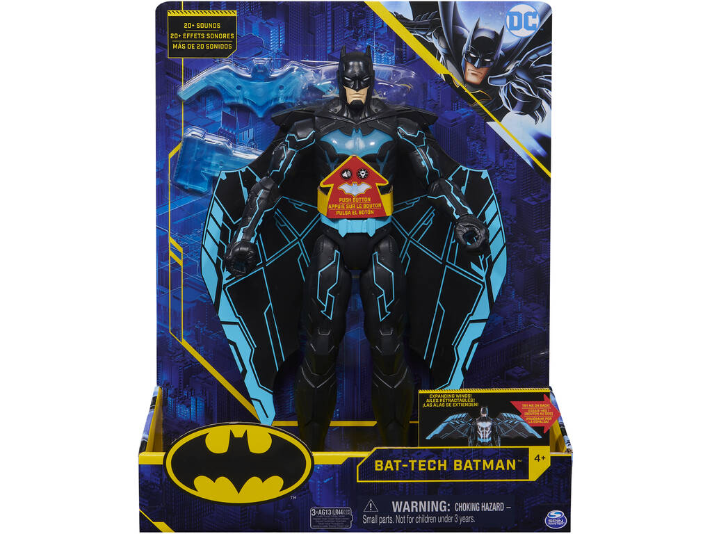 Batman Batwings Figura 30 cm. con Luz y Sonido SpinMaster 6055944