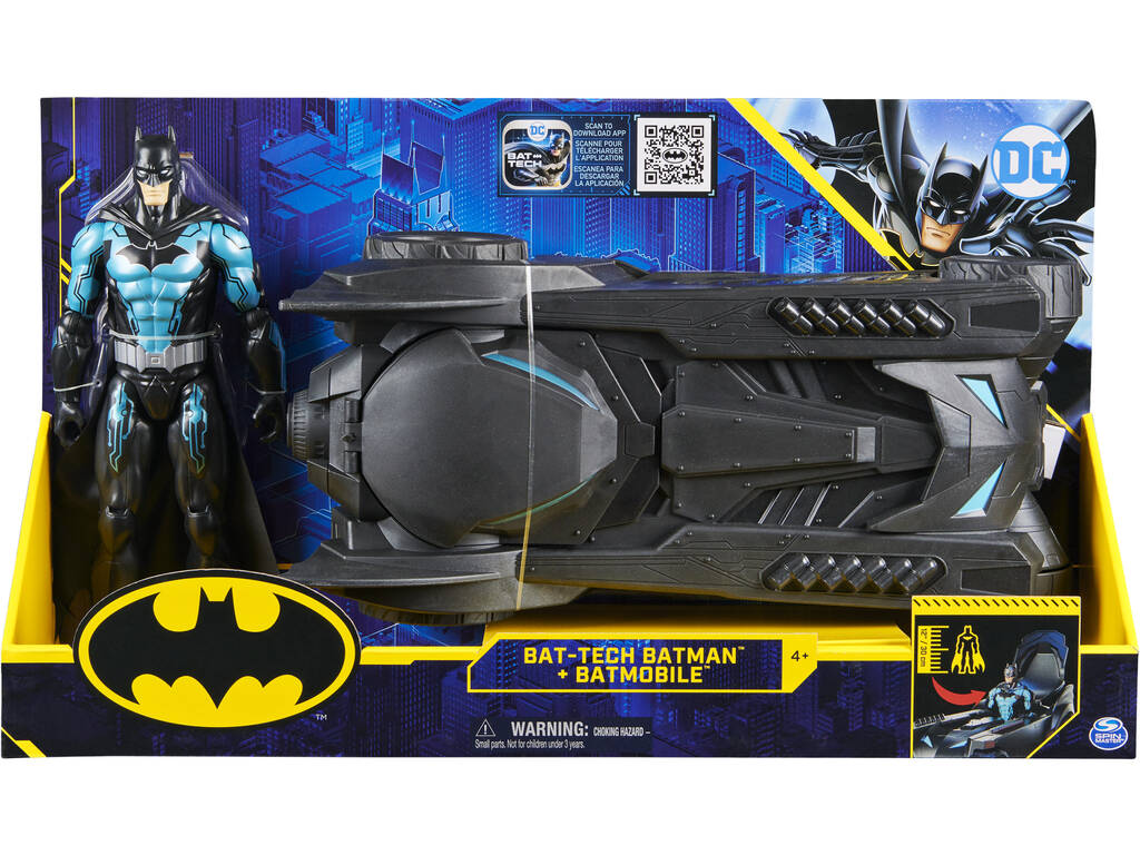 Batman Set Batmovil con Figura de 30 cm. Spin Master 6058417