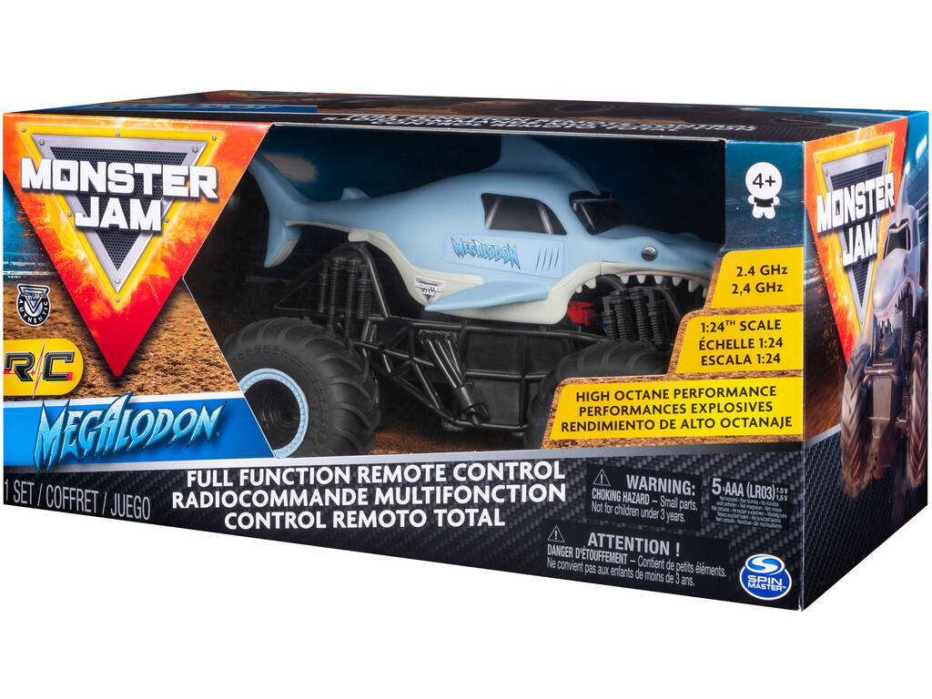 Radio Control Monster Jam Megaladon 1:24 Spin Master 6044952