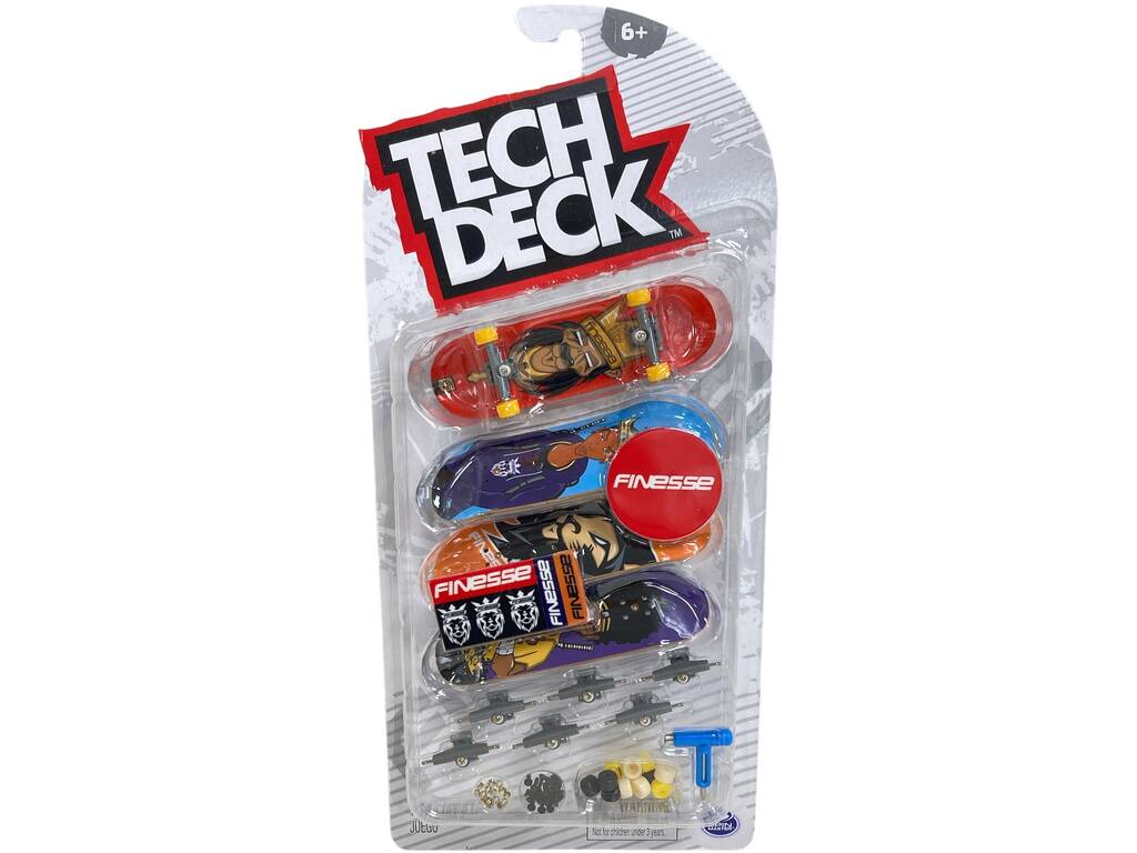 Tech Deck Pack 4 Patines Spin Master 6028815