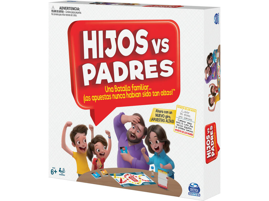 Juego De Mesa Hijos Contra Padres Spin Master Spin Master 6065093