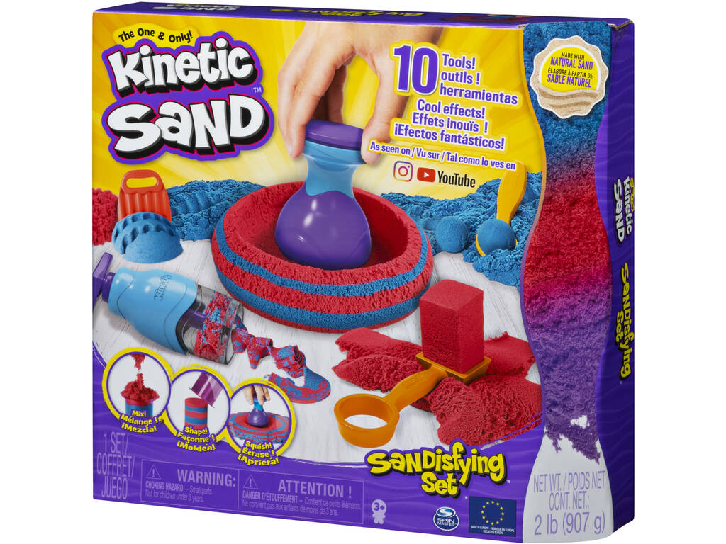 Kinetic Sand Sandisfying Conjunto Spin Master 6047232