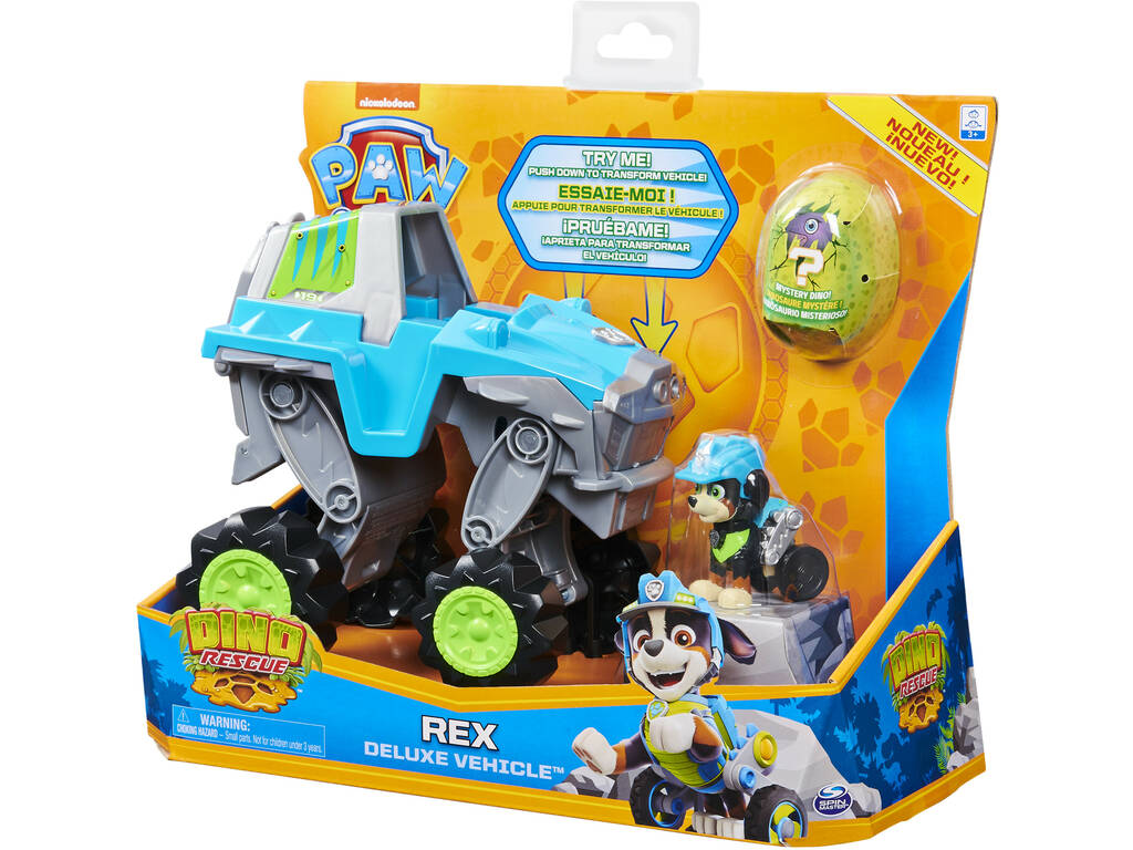 Paw Patrol Canine Vehicle Deluxe Rex Spin Master 6059329