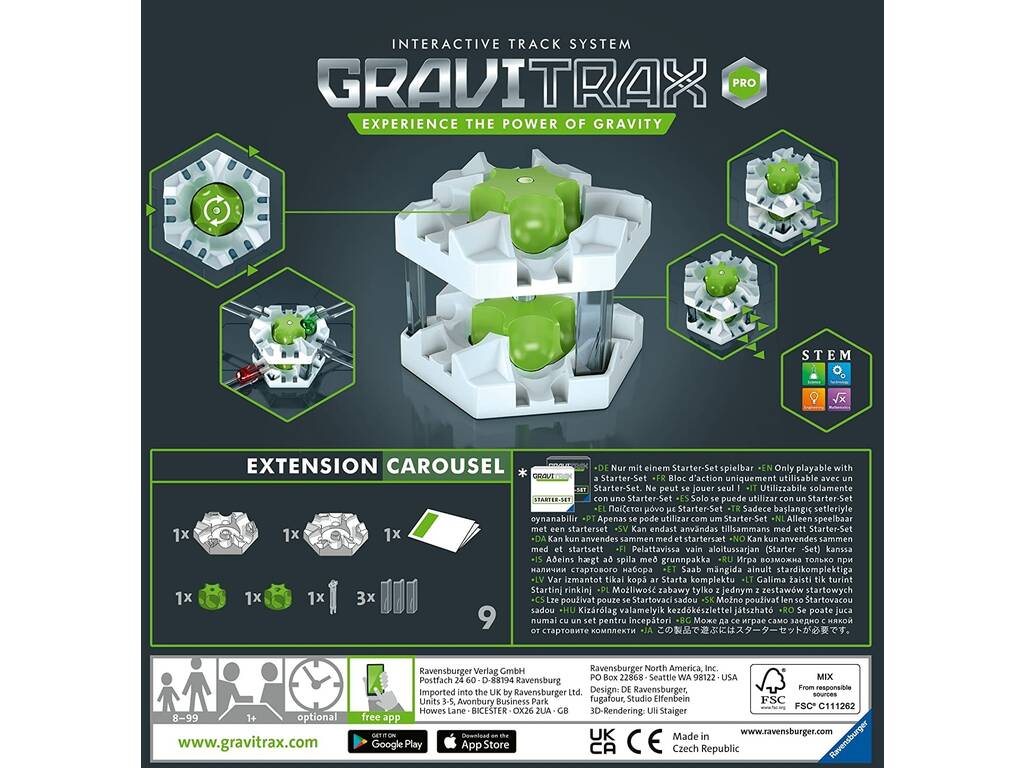 Gravitrax Expansión Pro Carousel Ravensburger 27275