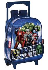 Mochila de Creche Com Rodas Avengers Legend Perona Bags 57816