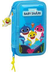 Safta Baby Shark Double Trousse à crayons 412060854