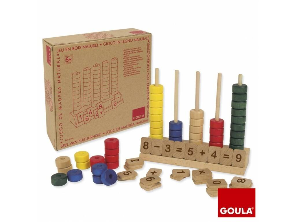 Vertical Holz Goula Abacus Diset 51050