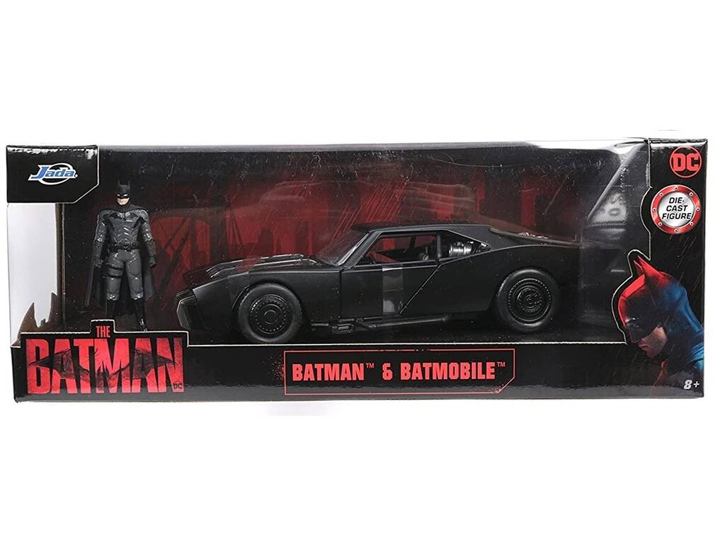 La voiture Batman Batmobile avec la figurine en métal Simba 253215010