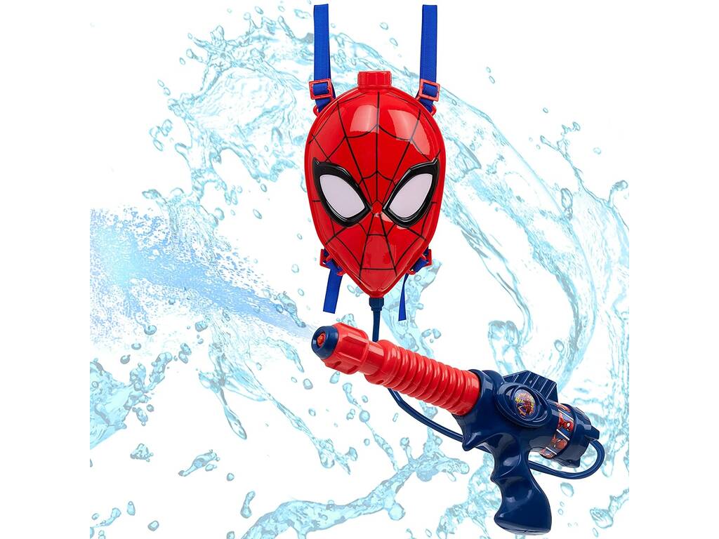 Spiderman Pistola ad acqua con zaino Valuvic SPE-3377