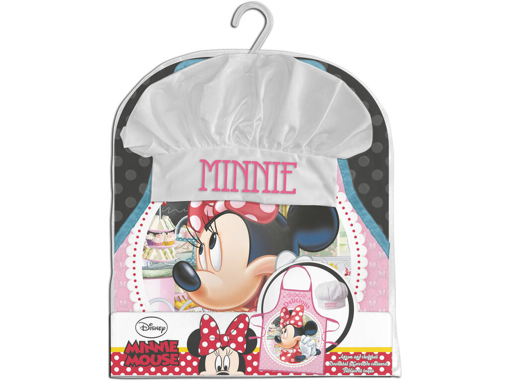 Minnie Mouse Conjunto Avental e Touca em Saco Kids Euroswan WD21499DT