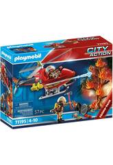 Playmobil Hlicoptre de pompier 71195