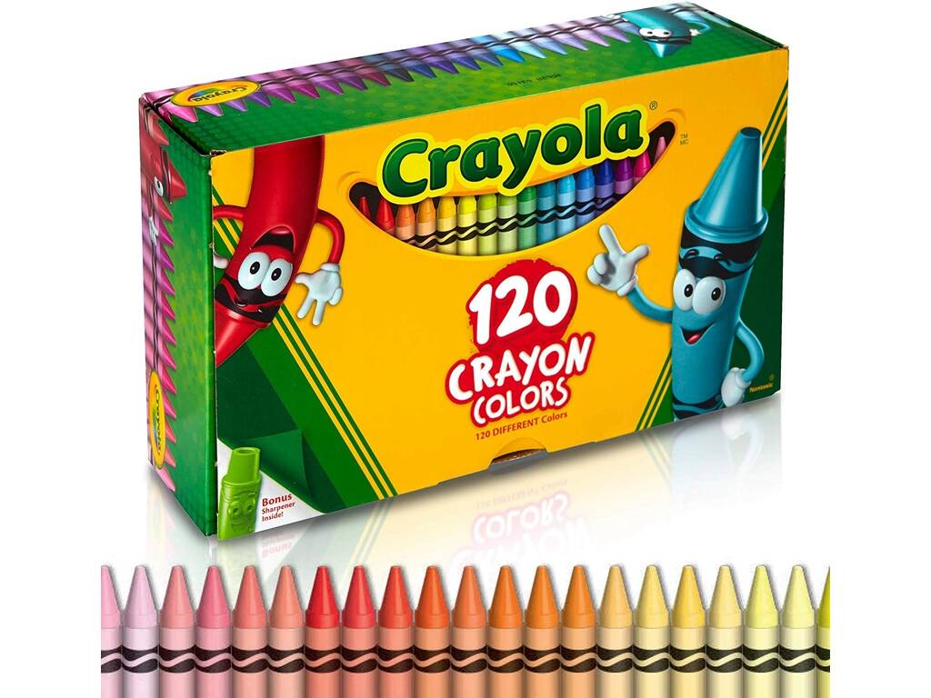 120 Ceras con Sacapuntas Mascota Crayola 52-6920
