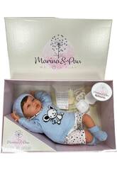 Bambola Luka Mouse Newborn 45 cm. Marina & Pau 3037
