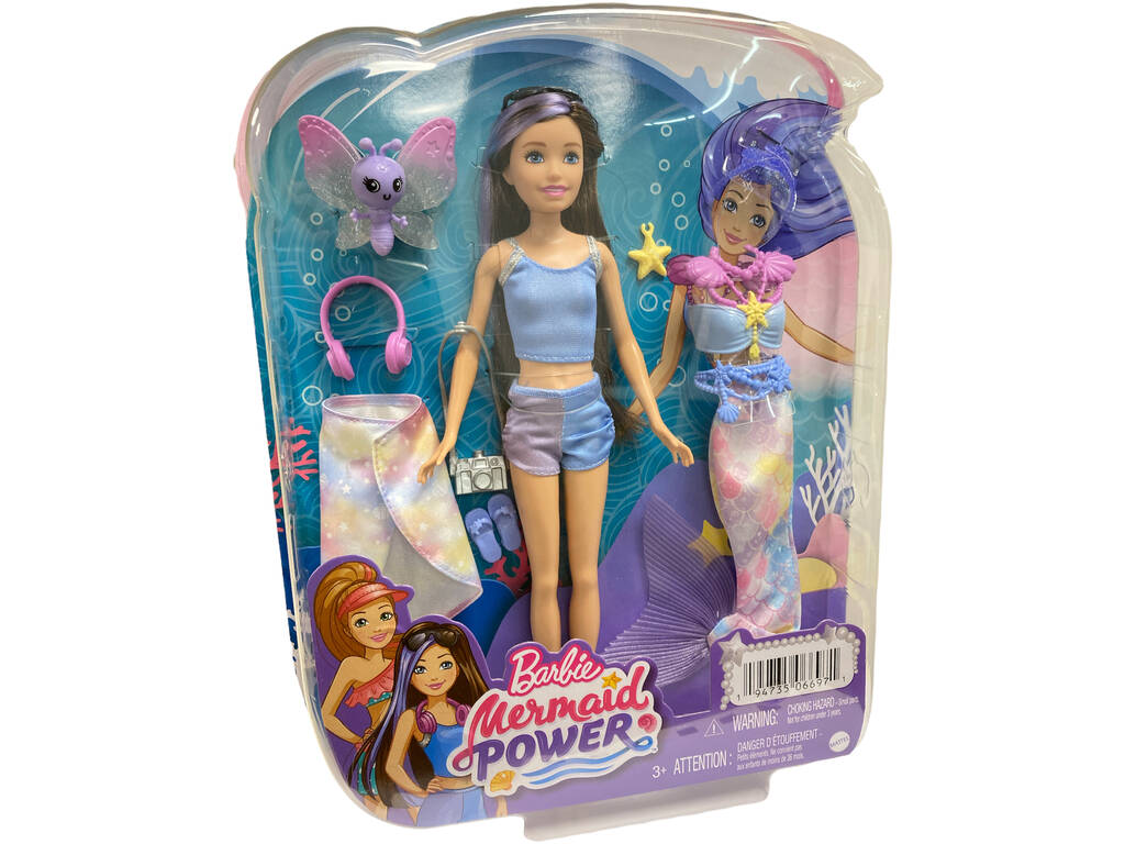 Barbie Mermaid Power Muñeca Sirena Mattel HHG55