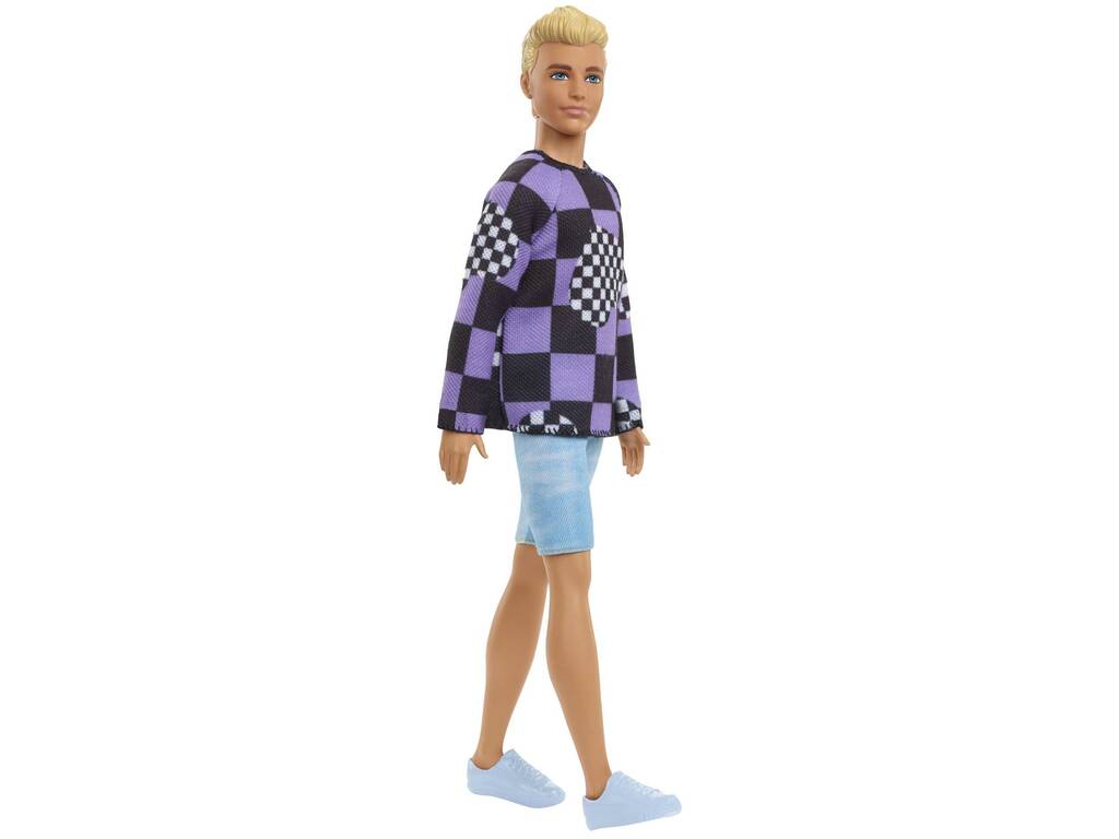 Ken Fashionista Sweatshirt à carreaux Mattel HBV25