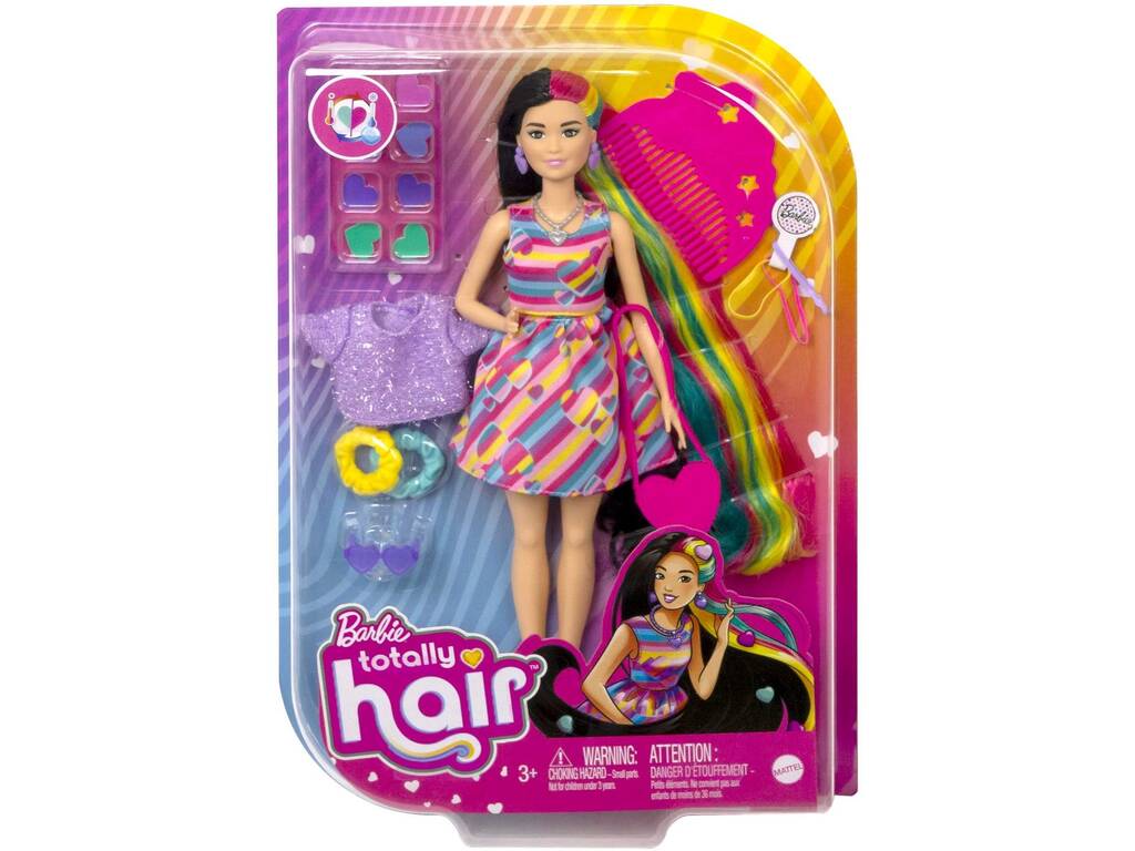 Barbie Totally Hair Pelo Extralargo Corazón Mattel HCM90