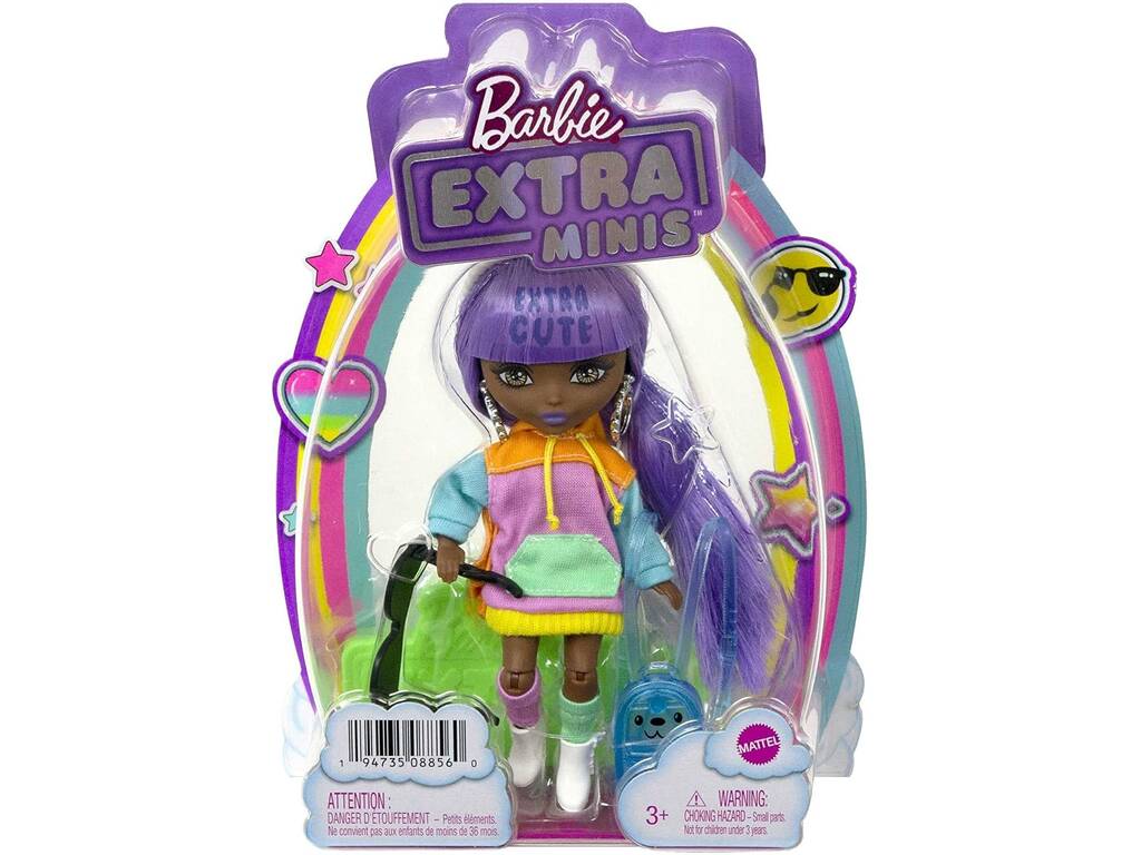 Barbie Extra Minis Pelo Morado Mattel HJK66