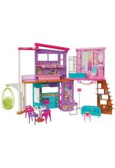Barbie Casa de Férias Com Móveis Mattel HCD50