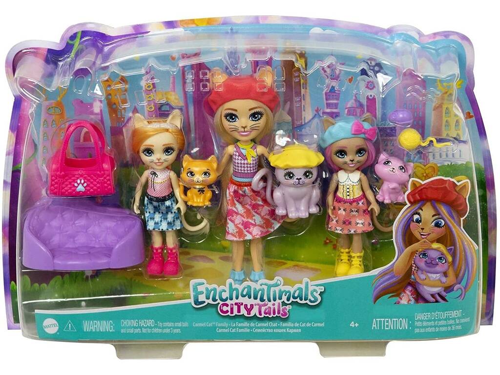 Enchantimals City Tails Famille siamoise Mattel HHC11