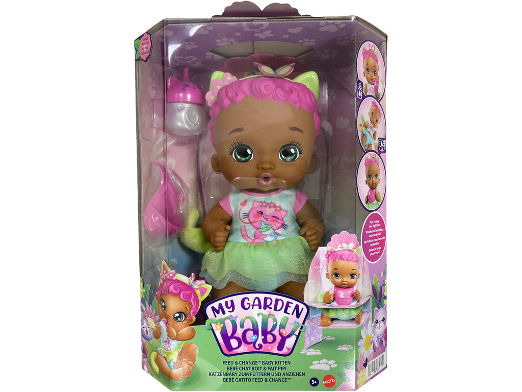 My Garden Baby Baby Kitty Baby Kitty et Pee Pee Green Mattel HHL23
