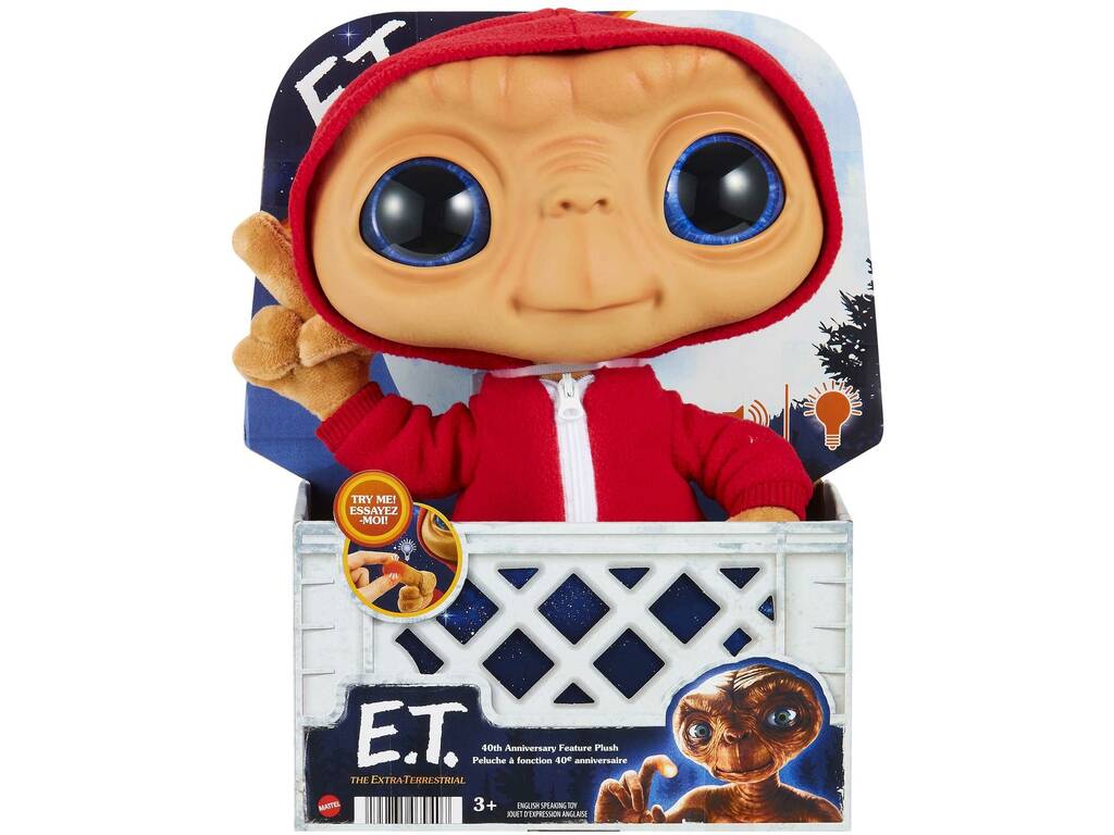 E.T. Peluche L'Extraterrestre 40e Anniversaire Mattel HMG04