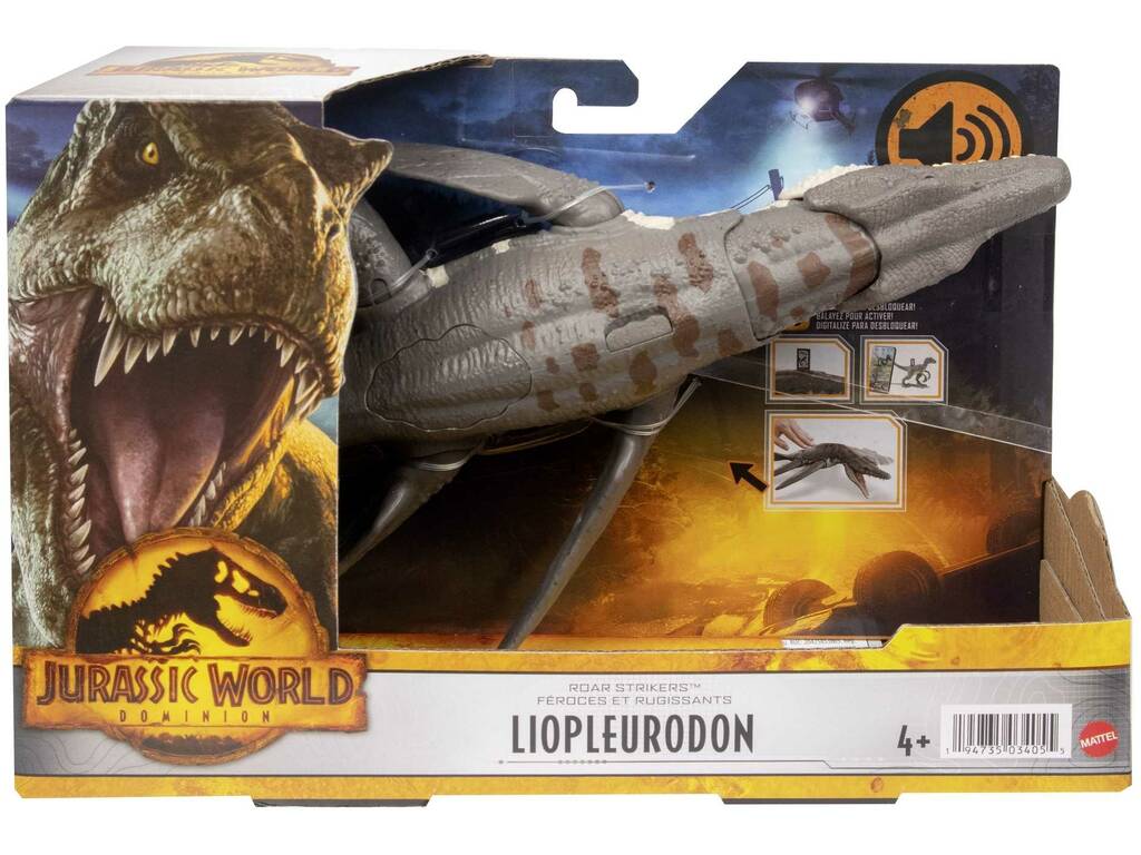 Jurassic World Dominion Figura Liopleurodon com Sons Mattel HDX38