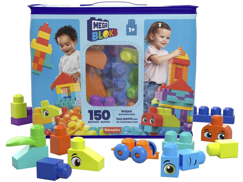 Mega Bloks Saco Grande 150 Peças Mattel HHM96