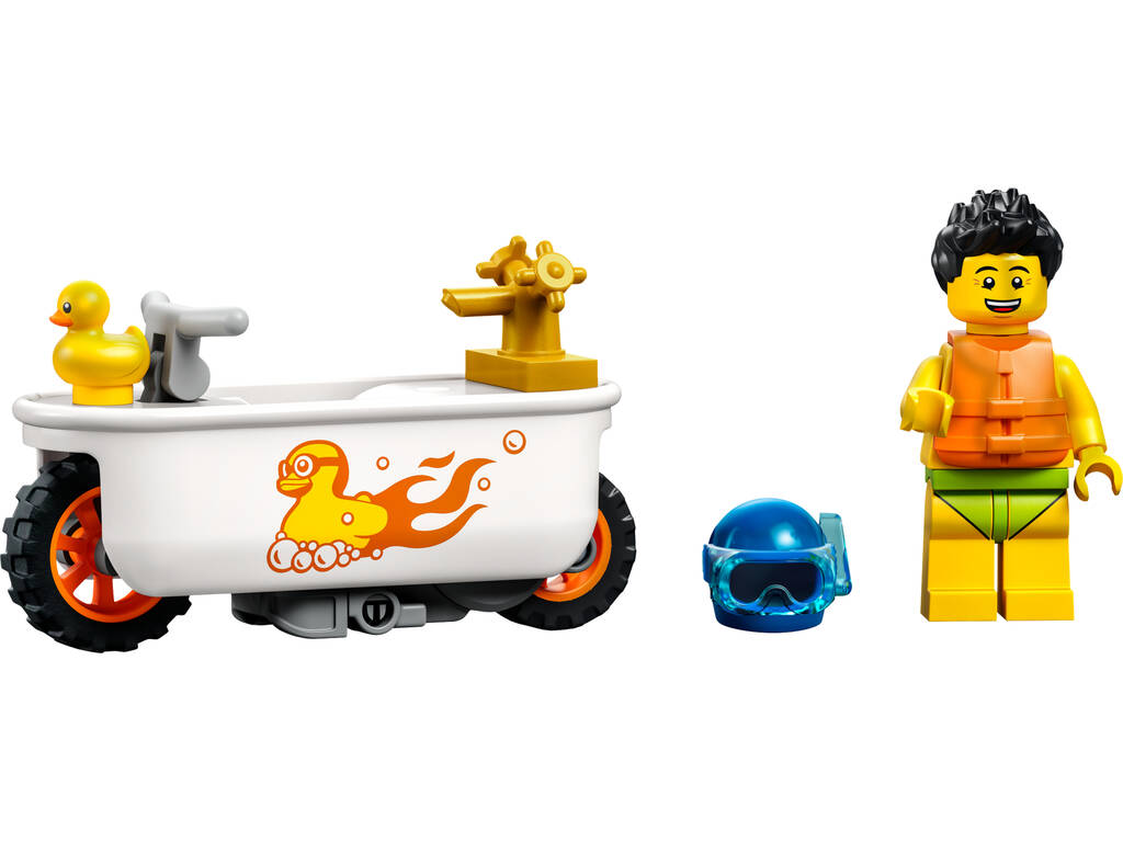 Lego City Stuntz Moto Acrobatica: Vasca da bagno 60333