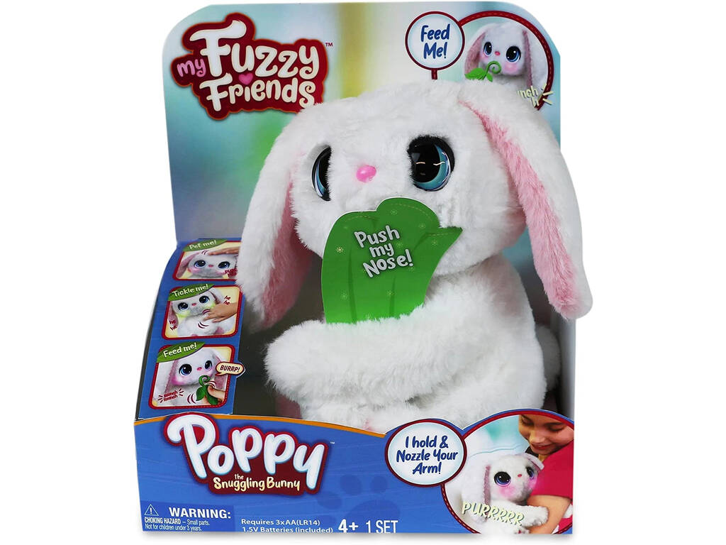 Coelhinho Poppy Snuggling Bunny Famosa MYN00200