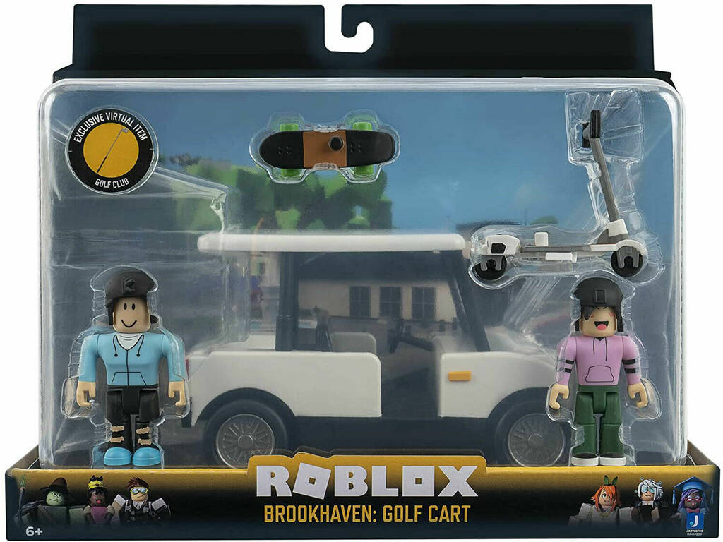 Roblox Pack Brookhaven: Golf Cart Toy Partner ROG0239 - Juguetilandia