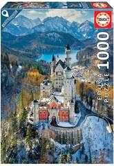 Puzzle 1000 Castello di Neuschwanstein dall'aria Educa 19261