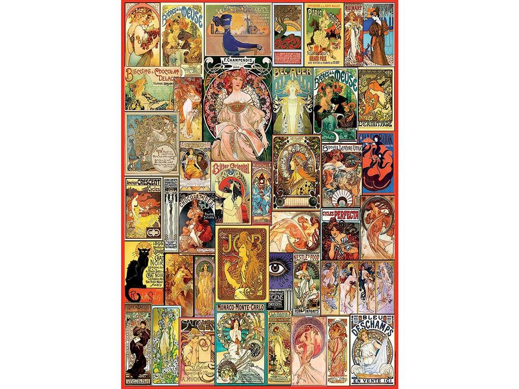 Puzzle 1000 Collage Art Nouveau Educa 19258