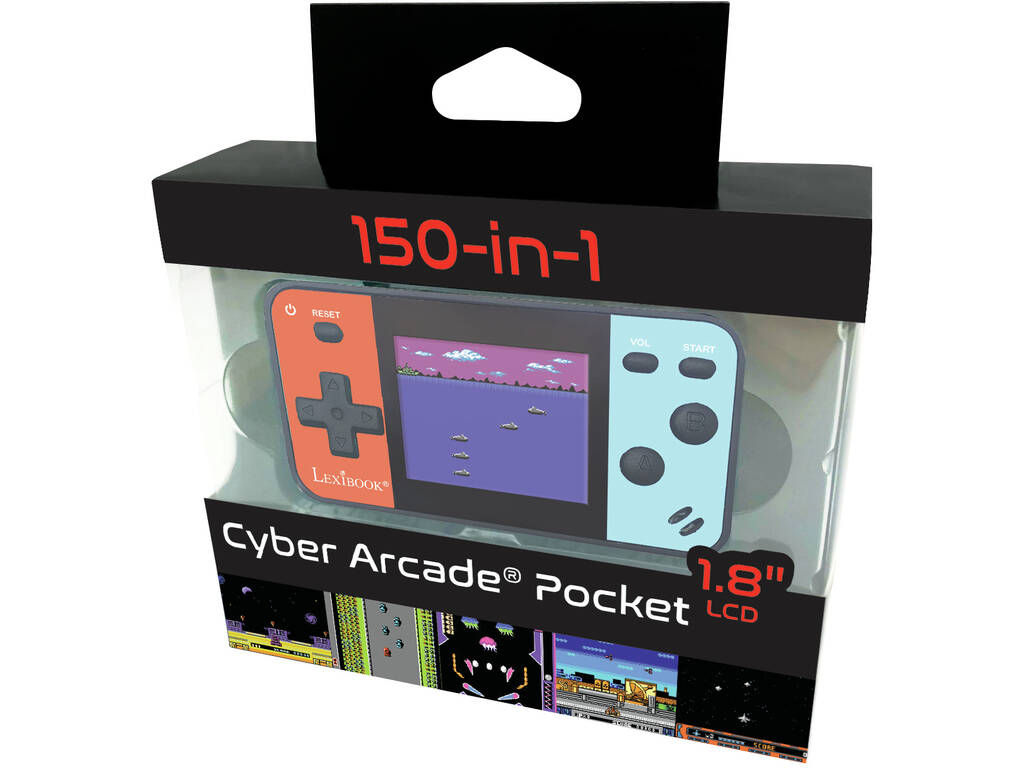 Consola Portátil Cyber Arcade Pocket 150 Juegos Pantalla 1.8