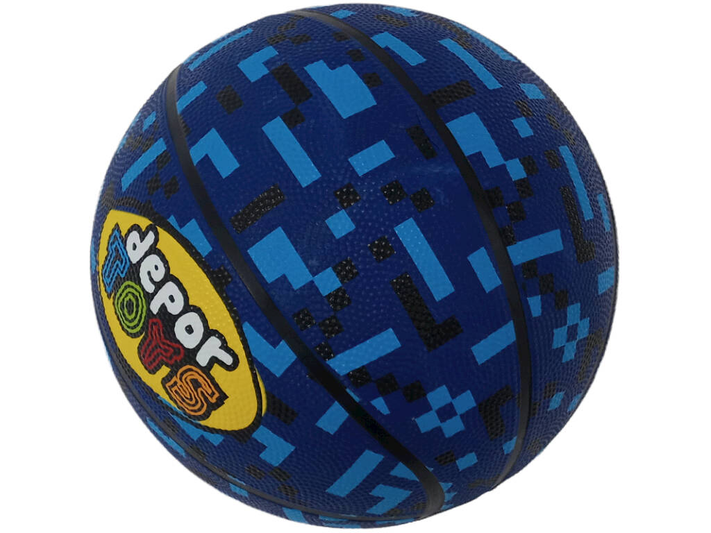 Ballon de basket en caoutchouc Taille B7 Bleu