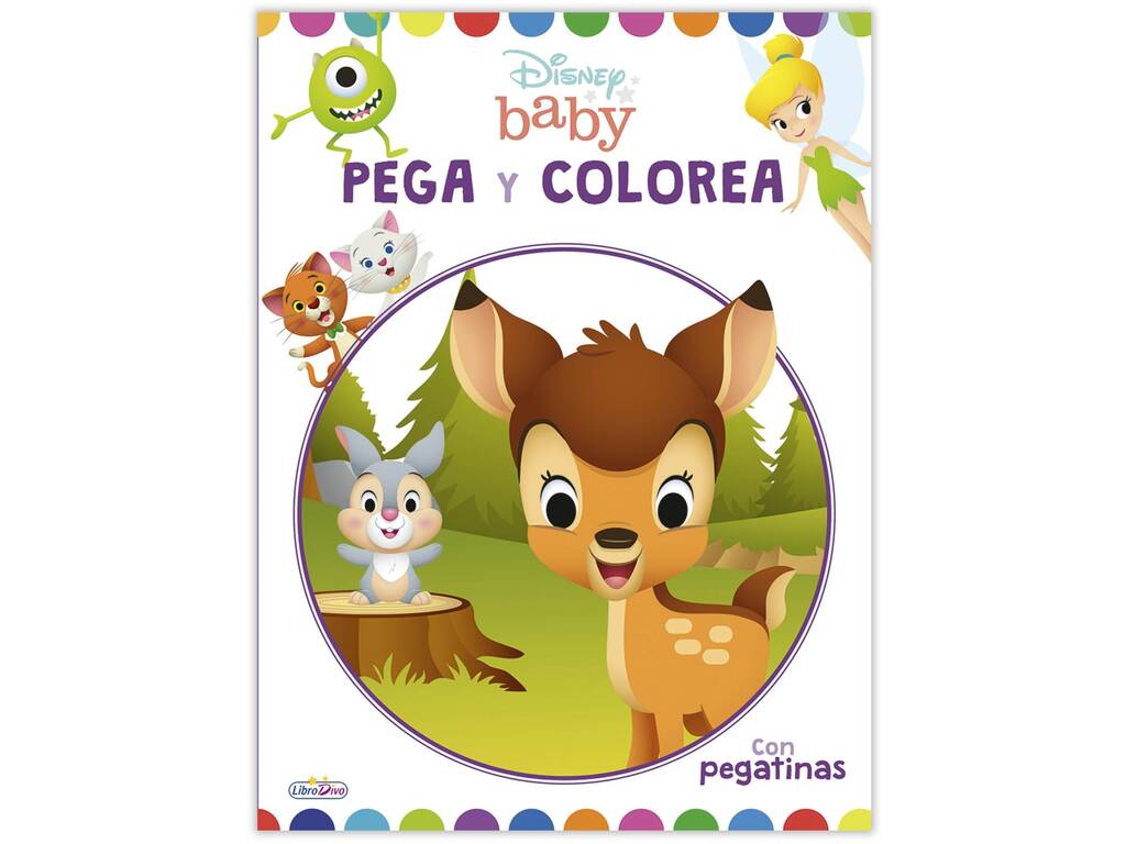 Disney Baby Pega y Colorea Ediciones Saldaña LD0876