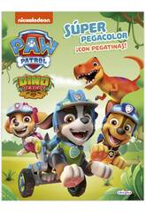 Patrulla Canina Dino Rescue Súper Pegacolor Ediciones Saldaña LD0926