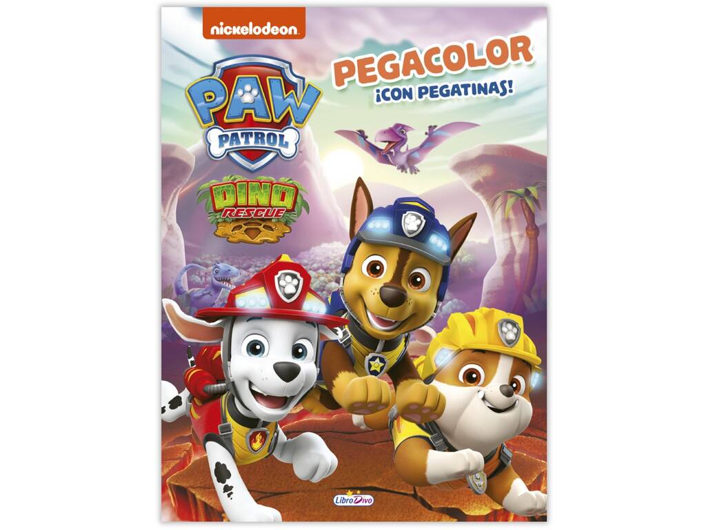 Paw Patrol Dino Rescue Pegacolor Ediciones Saldaña LD0924