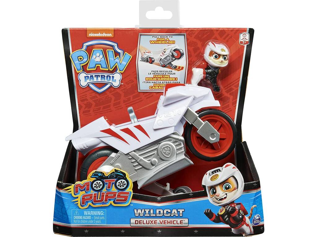 Patrulha Canina Veículo Moto Pups Wildcat Deluxe Spin Master 6060433