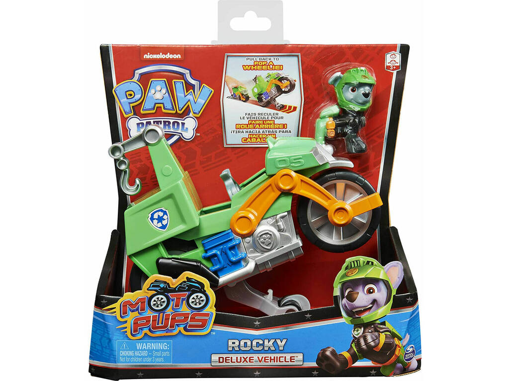 Paw Patrol Moto Pups Rocky Deluxe Vehicle Spin Master 6060545